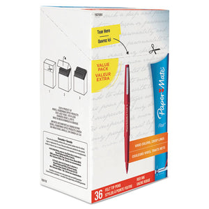 ESPAP1921091 - Point Guard Flair Bullet Point Stick Pen, Red Ink, 1.4mm, 36-box