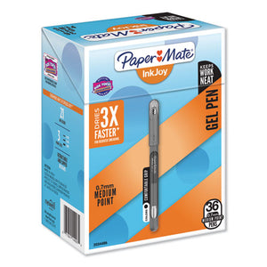 Inkjoy Stick Gel Pen, Medium 0.7 Mm, Black Ink-barrel, 36-pack