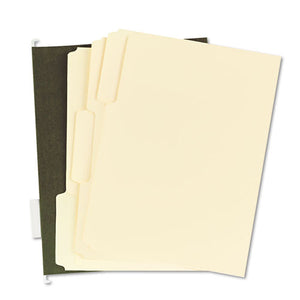 Combo Filing Kit, Letter Size, 1-3-cut File Folders, 1-5-cut Hanging File Folders, Assorted, 25 Sets