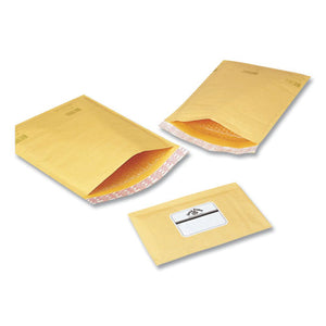 Ecolite Bubble Mailers, #000, Duraliner Bubble Lining, Square Flap, Self-adhesive Closure, 4 X 8, Gold, 500-carton
