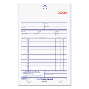 ESRED1L140 - Purchase Order Book, Bottom Punch, 5 1-2 X 7 7-8, Two-Part Carbonless, 50 Forms
