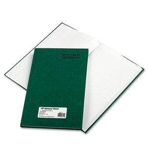 ESRED56111 - Emerald Series Account Book, Green Cover, 150 Pages, 12 1-4 X 7 1-4