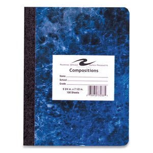 Marble Cover Composition Book, Wide-legal Rule, Randomly Assorted Real Marble Cover Colors, 7.5 X 9.75, 100 Sheets