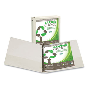 ESSAM17337 - EARTH'S CHOICE BIOBASED ECONOMY ROUND RING VIEW BINDERS, 1" CAP., WHITE