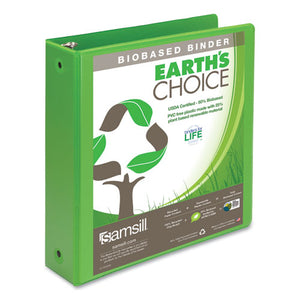 ESSAM17365 - EARTH'S CHOICE BIOBASED ECONOMY ROUND RING VIEW BINDERS, 2" CAP., LIME