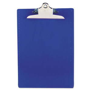ESSAU21602 - Recycled Plastic Clipboard With Ruler Edge, 1" Clip Cap, 8 1-2 X 12 Sheets, Blue