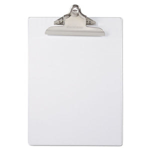 ESSAU21803 - Recycled Plastic Clipboard With Ruler Edge, 1" Clip Cap, 8 1-2 X 12 Sheet, Clear