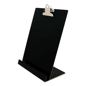 Free Standing Clipboard And Tablet Stand, 1" Clip Capacity, Holds 8.5 X 11, Black
