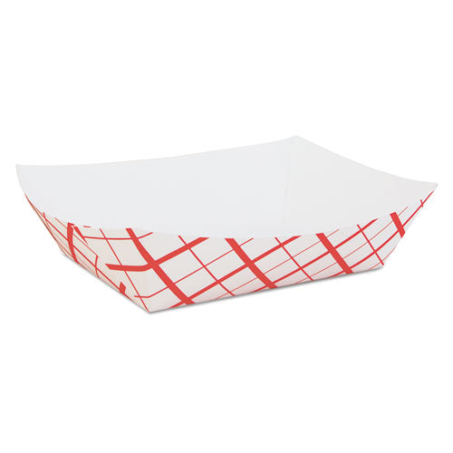 ESSCH0429 - Paper Food Baskets, Red-white Checkerboard, 5 Lb Capacity, 500-carton