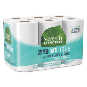 ESSEV13733PK - 100% Recycled Bathroom Tissue, 2-Ply, White, 240 Sheets-roll, 12-pack