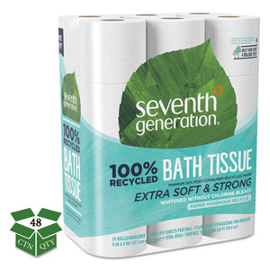 ESSEV13738CT - 100% Recycled Bathroom Tissue, Two-Ply, White, 240 Sheets-roll, 24-pk, 2 Pk-ct