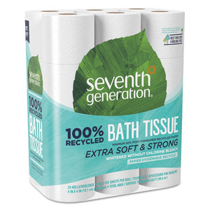 ESSEV13738 - 100% Recycled Bathroom Tissue, 2-Ply, White, 240 Sheets-roll, 24-pack