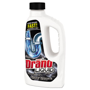 Liquid Drain Cleaner, 32oz Safety Cap Bottle, 12-carton