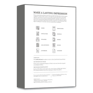 100% Cotton Business Paper, 95 Bright, 24lb, 8.5 X 11, White, 500-box