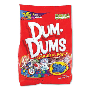 Dum-dum-pops, Assorted, Individually Wrapped, 33.9 Oz, 200-pack
