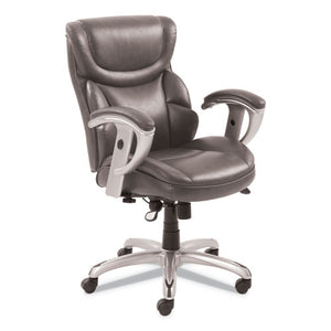 ESSRJ49711GRY - EMERSON TASK CHAIR, 21 1-4W X 19 3-4D X 21 3-4H SEAT, GRAY LEATHER