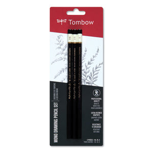 ESTOM61001 - Drawing Pencil Set, 2b-b-hb, 2 Mm, Black Lead, 3-set