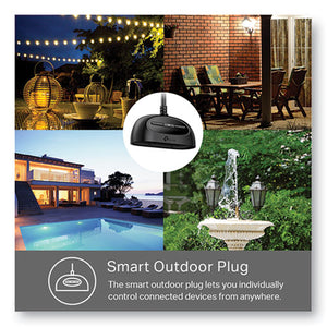 Kasa Smart Wi-fi Plug, Outdoor, 2 Sockets, 4.9" X 2.29" X 2.38"