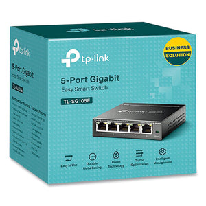 Easy Smart Gigabit Ethernet Desktop-wall-mountable Switch, 10 Gbps Bandwidth, 5 Ports