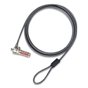Defcon Cable Lock, 6.5 Ft, Black
