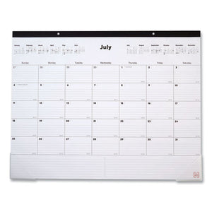 Desk Pad Calendar, Clear Corners-black Binding, 22 X 17, 2021-2022