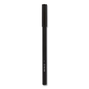 Ballpoint Pen, Stick, Fine 0.7 Mm, Black Ink, Black Barrel, Dozen