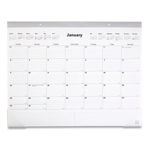Desk Pad Calendar, Clear Corners-gray Binding, 17 X 22, 2022