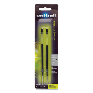 Refill For Jetstream Ballpoint Pens, Bold Conical Tip, Black Ink, 2-pack