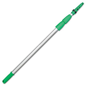 ESUNGED600 - Opti-Loc Aluminum Extension Pole, 20 Ft, Three Sections, Green-silver