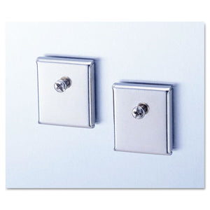 ESUNV08172 - Cubicle Accessory Mounting Magnets, Silver, Set Of 2