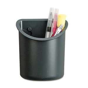 ESUNV08193 - Recycled Plastic Cubicle Pencil Cup, 4 1-4 X 2 1-2 X 5, Charcoal