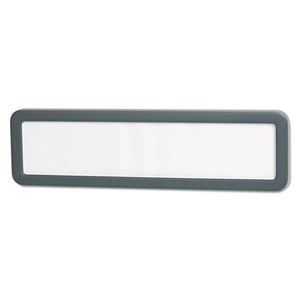 ESUNV08223 - Recycled Cubicle Nameplate With Rounded Corners, 9 X 2 1-2, Charcoal