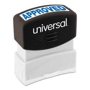 ESUNV10043 - Message Stamp, Approved, Pre-Inked One-Color, Blue