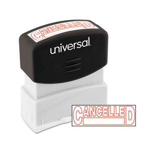 ESUNV10045 - Message Stamp, Cancelled, Pre-Inked One-Color, Red