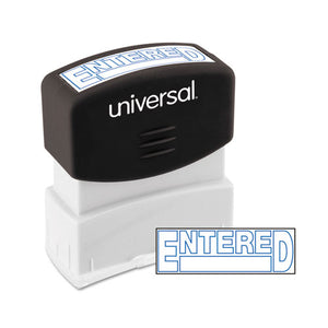 ESUNV10052 - Message Stamp, Entered, Pre-Inked One-Color, Blue