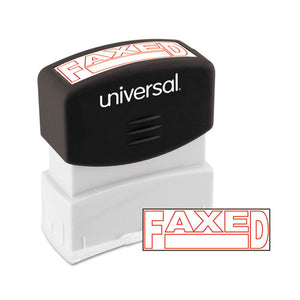 ESUNV10054 - Message Stamp, Faxed, Pre-Inked One-Color, Red