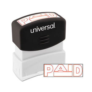 ESUNV10062 - Message Stamp, Paid, Pre-Inked One-Color, Red