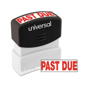 ESUNV10063 - Message Stamp, Past Due, Pre-Inked One-Color, Red