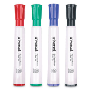 ESUNV43650 - Dry Erase Markers, Chisel Tip, Assorted, 4-set