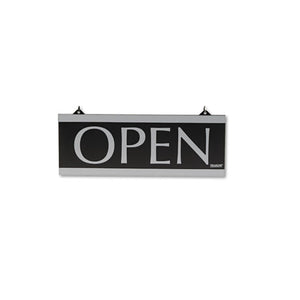 ESUSS4246 - Century Series Reversible Open-closed Sign, W-suction Mount, 13 X 5, Black