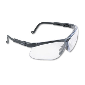ESUVXS3200 - Genesis Wraparound Safety Glasses, Black Plastic Frame, Clear Lens