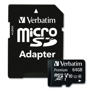 ESVER44084 - 64GB PREMIUM MICROSDXC MEMORY CARD WITH ADAPTER, UHS-I V10 U1 CLASS 10