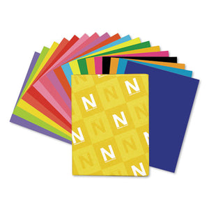 Color Cardstock, 65 Lb, 8.5 X 11, Assorted Colors, 100-pack