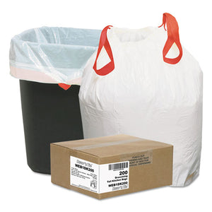 ESWBI1DK200 - Heavy-Duty Trash Bags, 13gal, .9mil, 24.5 X 27 3-8, White, 200-box