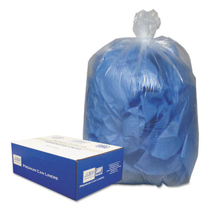 ESWBI385822C - Clear Low-Density Can Liners, 55-60gal, .9 Mil, 38 X 58, Clear, 100-carton