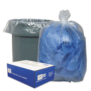 ESWBI434722C - Clear Low-Density Can Liners, 56gal, .9 Mil, 43 X 47, Clear, 100-carton