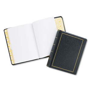 ESWLJ039511 - Looseleaf Minute Book, Black Leather-Like Cover, 250 Unruled Pages, 8 1-2 X 11