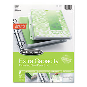 ESWLJ21438 - Top-Loading Extra Capacity Sheet Protectors, Letter, 5-pack