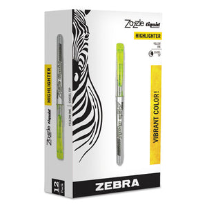 ESZEB77050 - Zazzle Liquid Ink Highlighters, Chisel Tip, Yellow, Dozen