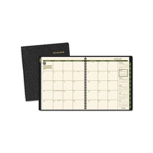 ESAAG70260G05 - RECYCLED MONTHLY PLANNER, 9 X 11, BLACK, 2019